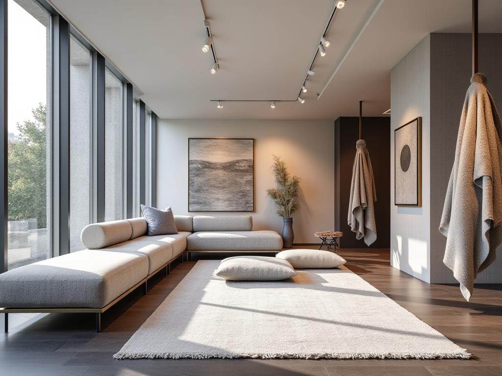 Luxury Swiss textile showroom in Zurich